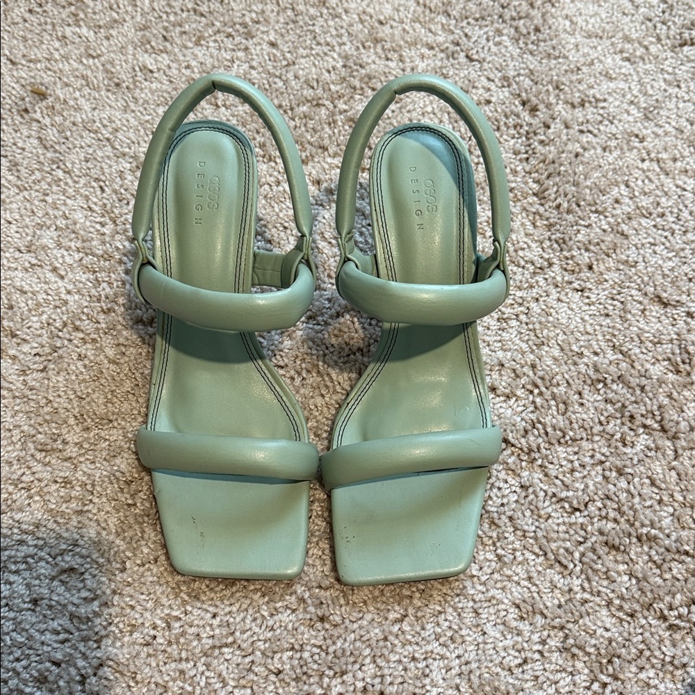 ASOS Mint Green Heeled Sandals
